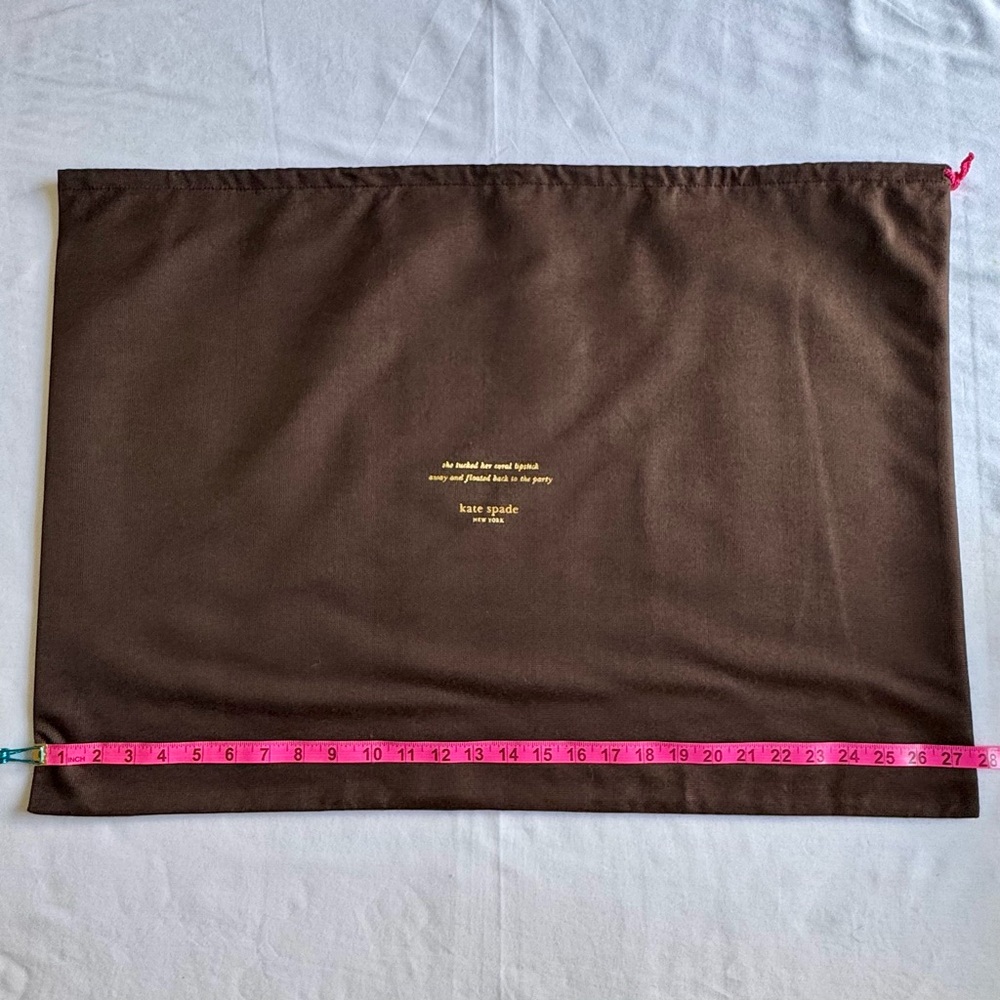 Kate Spade Brown Storybook Dust Bag - Large - 27.5" x 19" - Picture 4 of 5